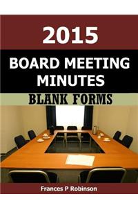 2015 Board Meeting Minutes