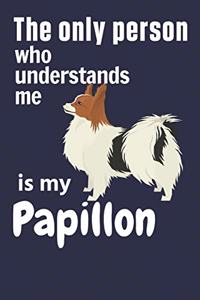 only person who understands me is my Papillon: For Papillon Dog Fans