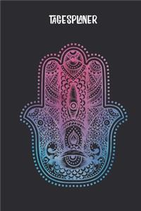 Tagesplaner mit Hamsa Hand Mandala