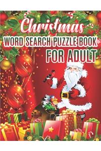 Christmas Word Search Puzzle book For Adult