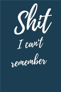 Shit I Can't Remember
