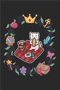 Picnic Fairy Tale Cat Notebook
