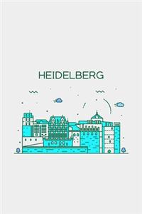 Heidelberg Minimalist Travel Notebook [Lined] [6x9] [110 pages]