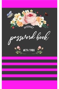 internet password book with tabs