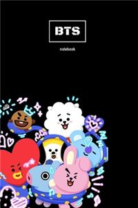 Kpop BTS BT21 PlanetBT NoteBook For Boys And Girls
