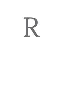 Buchstabe R Notizbuch