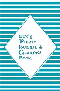 Boy's Pirate Journal & Coloring Book