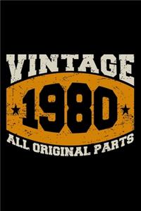 Vintage 1980 All Original Parts