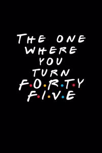 The One Where You Turn Forty Five
