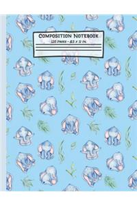 Elephants Composition Notebook