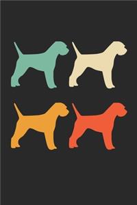 Border Terrier Notebook - Retro Border Terrier Journal - Vintage Border Terrier Diary