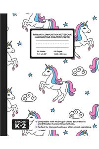 Primary Composition Notebook Handwriting Practice Paper
