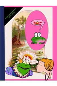 frog composition note book: college ruled note book, school book,