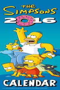 The Official the Simpsons 2016 Slim Calendar