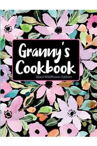 Granny's Cookbook Black Wildflower Edition