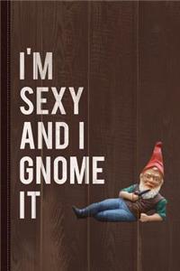 I'm Sexy and I Gnome It Journal Notebook