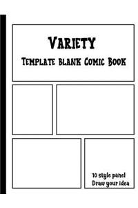 Variety Template Blank Comic Book