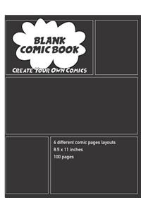 Blank Comic Book Create Your Own Comics