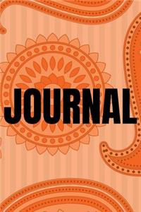 Paisley Background Lined Writing Journal Vol. 7