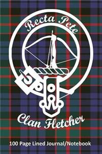 Clan Fletcher 100 Page Lined Journal/Notebook