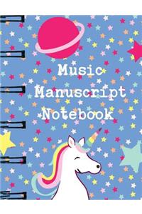 Music Manuscript Notebook