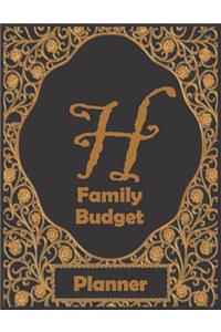 H Family Budget Planner