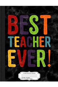 Teacher Appreciation Composition Notebook
