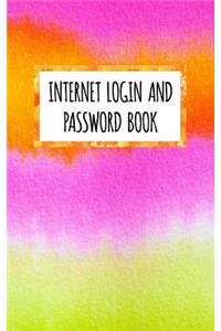 Internet Login And Password Book
