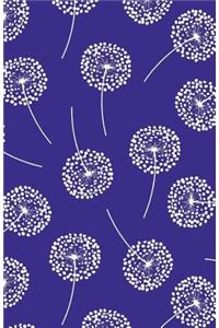 Bullet Journal Dandelions in Purple: 162 Numbered Pages with 150 Dot Grid Pages, 6 Index Pages and 2 Key Pages in Easy to Carry 5.5 X 8.5 Size.