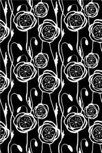 Bullet Journal Notebook Scribbly Flowers Pattern 1