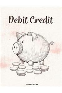 Debit Credit Balance Ledger