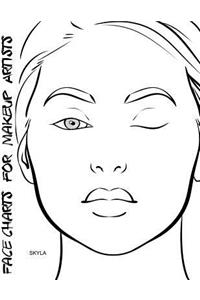 Face Charts for Makeup Artists Skyla