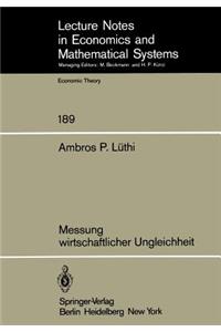 Messung Wirtschaftlicher Ungleichheit