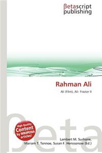 Rahman Ali