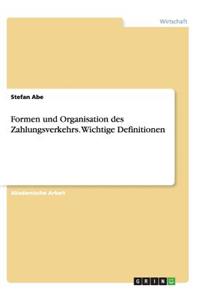 Formen und Organisation des Zahlungsverkehrs. Wichtige Definitionen