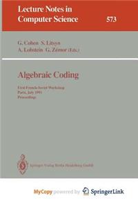 Algebraic Coding