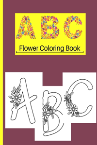 ABC Flower Coloring Book