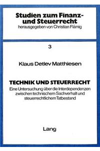 Technik Und Steuerrecht