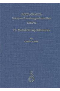 Ps.-Manethonis Apotelesmatica