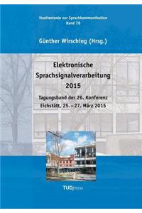 Elektronische Sprachsignalverarbeitung 2015