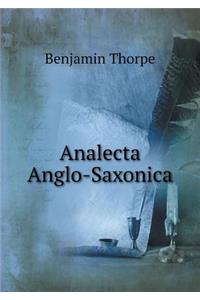 Analecta Anglo-Saxonica