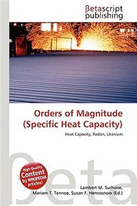 Orders of Magnitude (Specific Heat Capacity)