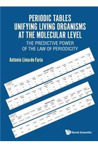 Periodic Tables Unifying Living Organisms at the Molecular Level: The Predictive Power of the Law of Periodicity