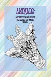 Mandala Coloring Books for Adults for Markers and Pencils - Animals