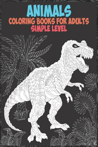 Coloring Books for Adults Animals Simple Level