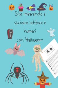 Sto imparando a scrivere lettere e numeri con Halloween