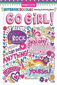 Notebook Doodles Coloring & Activity Book Go Girl!