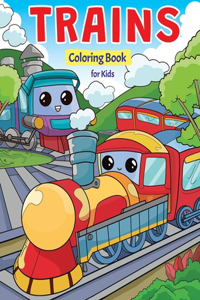 Trains Coloring Book for Kids