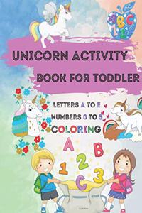 Unicorn Activity Book for Toddler