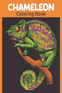 Chameleon Coloring Book: Animals on Beautiful 50 Pages for Stress Relieving Unique Design For Kids